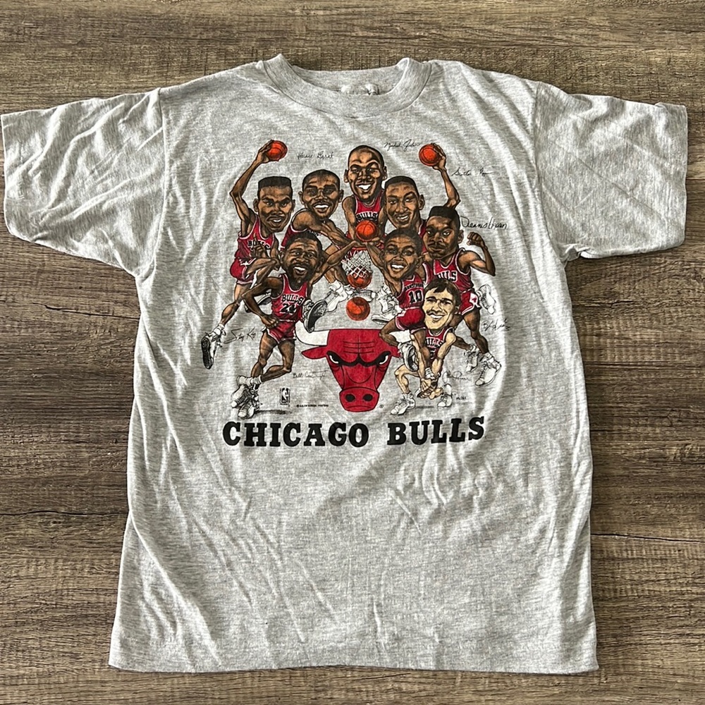 Vintage Chicago Bulls Early 90’s Players Slam Dunk Tee
